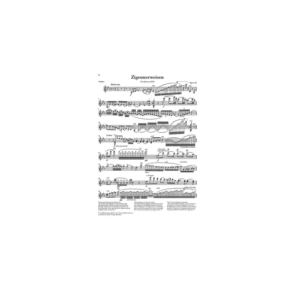 Henle Verlag Sarasate Zigeunerweisen op.20