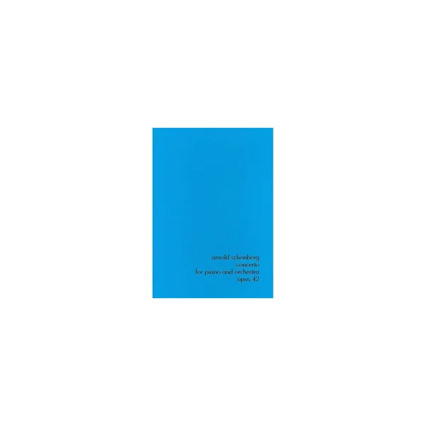 Henle Verlag Schönberg Klavierkonzert op. 4