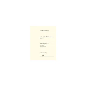 Henle Verlag Schönberg Kleine Klavierstücke