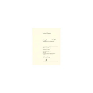 Henle Verlag Schubert Sonate D 821 Cello