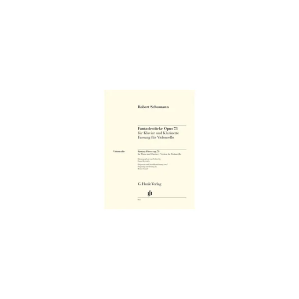 Henle Verlag Schumann Fantasiestücke Cello