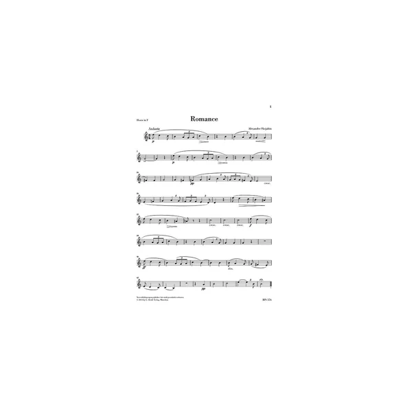 Henle Verlag Skrjabin Romance Horn