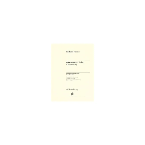 Henle Verlag Strauss Oboenkonzert D-Dur