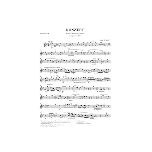 Henle Verlag Weber Clarinet Concerto No.1