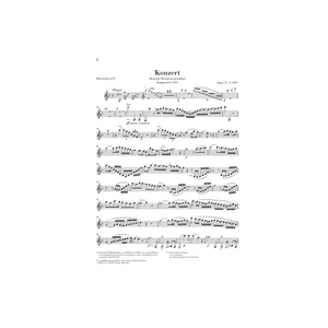 Henle Verlag Weber Clarinet Concerto No.2