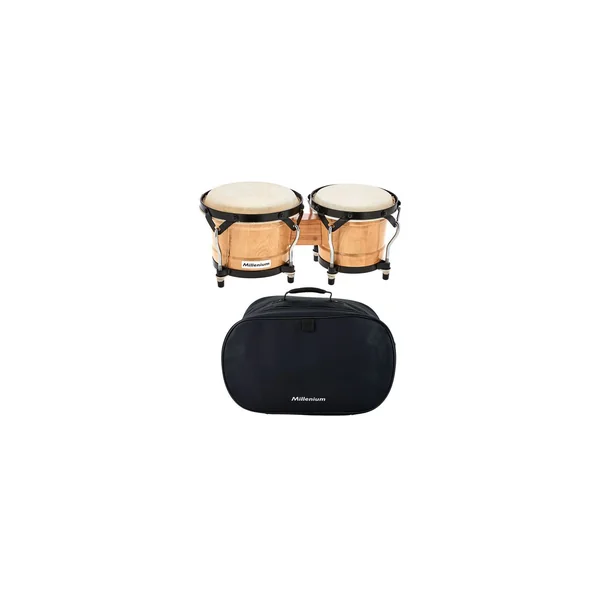 Millenium Bongo Set Natural + Gigbag