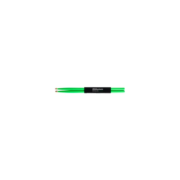 Millenium H5B Hickory Sticks Neon Green