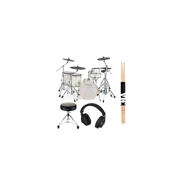 Millenium MPS-1000 E-Drum Set PW Bundle
