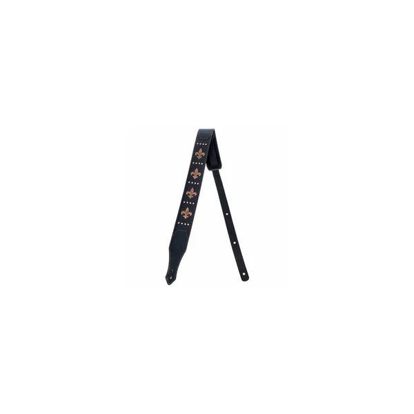 Minotaur Fleur de Lis Guitar Strap BK