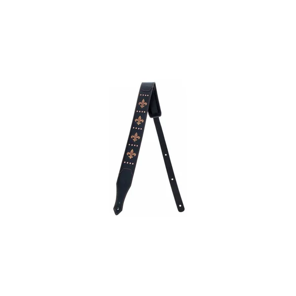 Minotaur Fleur de Lis Guitar Strap BK
