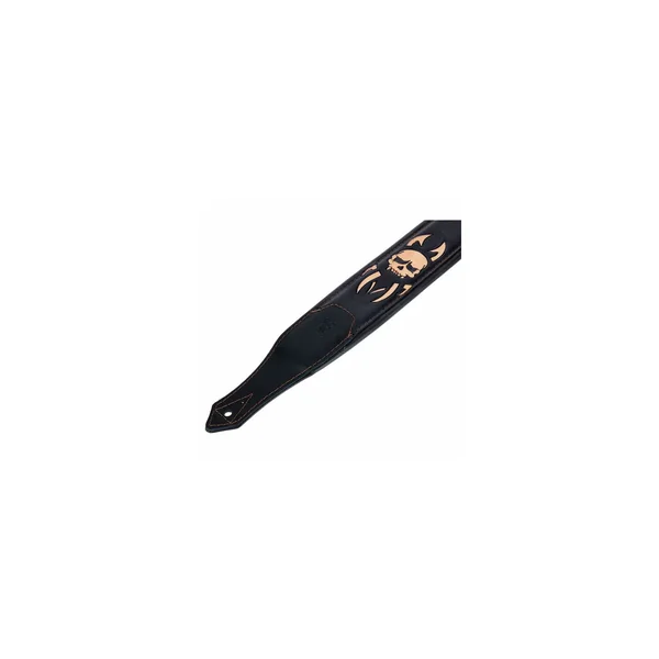 Minotaur Hand Tooled Skull Guitar Strap