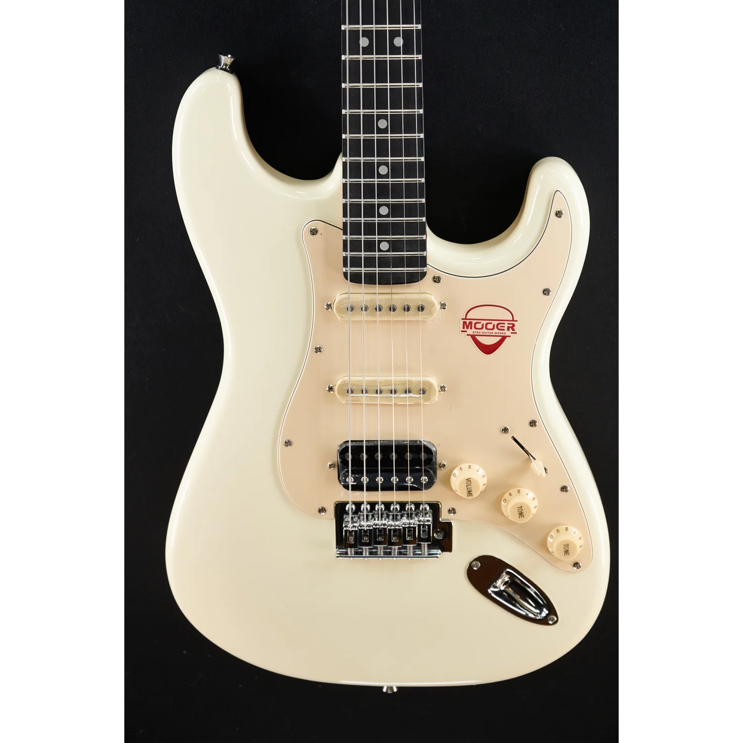 Mooer MSC10 Pro Guitar Vintage White