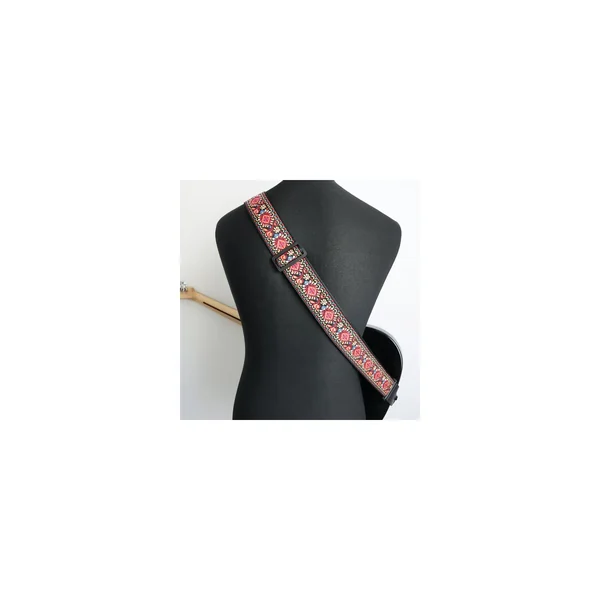 Richter Guitar Strap Ret. Jacqu. Red