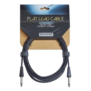 Rockboard Flat Lead Cable 300cm S/S blk