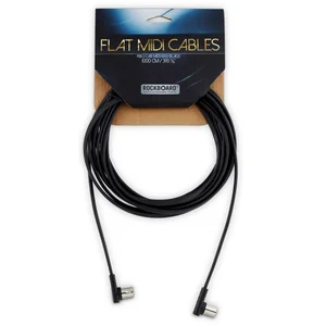 Rockboard Flat MIDI Cable 1000cm Black