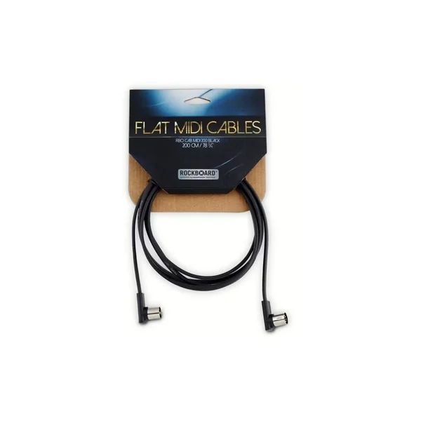 Rockboard Flat MIDI Cable 200cm Black