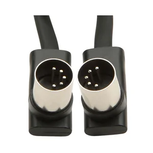 Rockboard Flat MIDI Cable 30cm Black