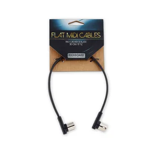 Rockboard Flat MIDI Cable 30cm Black