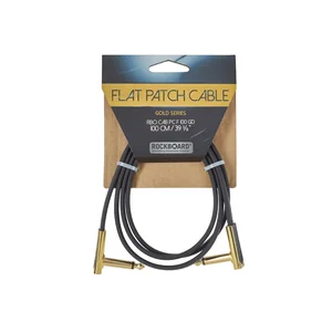 Rockboard Flat Patch Cable Gold 100 cm