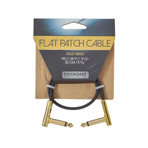 Rockboard Flat Patch Cable Gold 30 cm