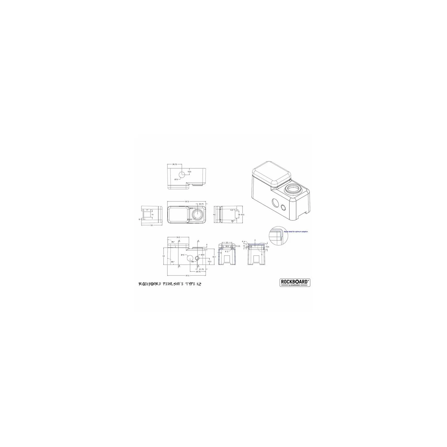 Rockboard Pedalsafe Type K2 universal