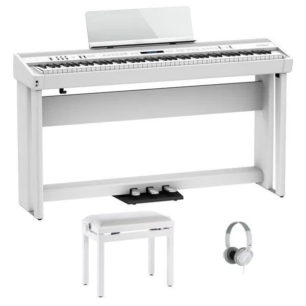 Roland FP-90X WH Home Bundle