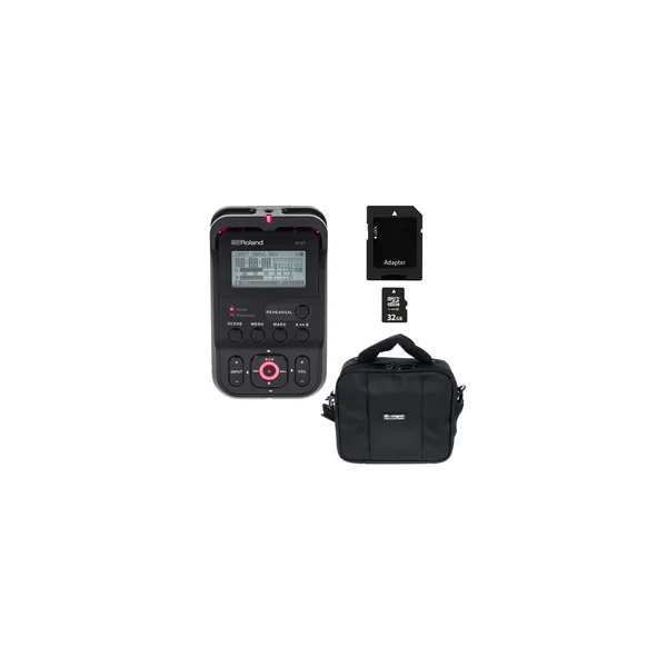 Roland R-07 black Bag Bundle
