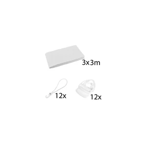 Stageworx Deco Curtain WH 3x3m Bundle