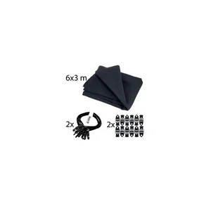 Stairville Euro Molton Set Black 6x3m
