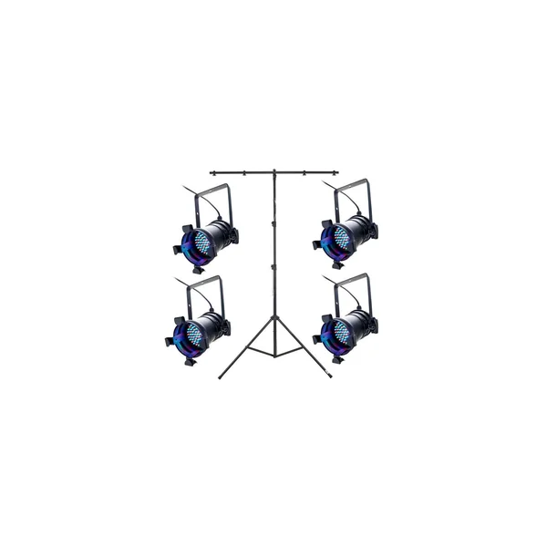 Stairville LED PAR 36 Black Bundle