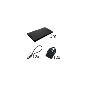 Stairville Molton 500g/m² Set Black 3x3 m