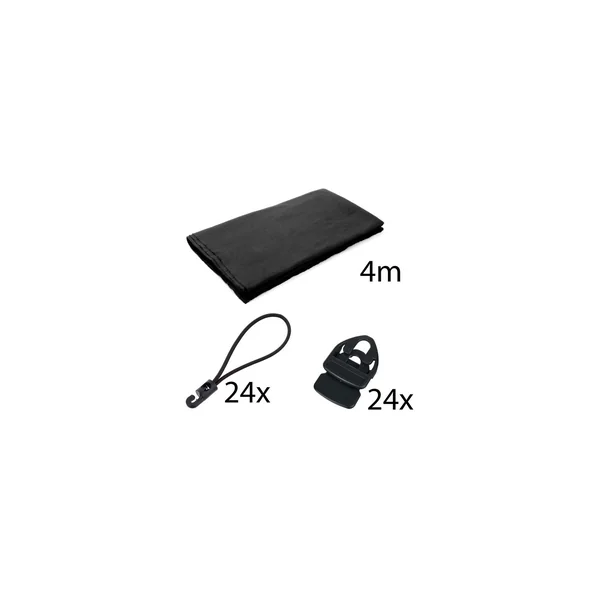 Stairville Molton 500g/m² Set Black 4x3m