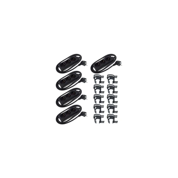 Stairville Snap black 10 pcs Bundle 3-way