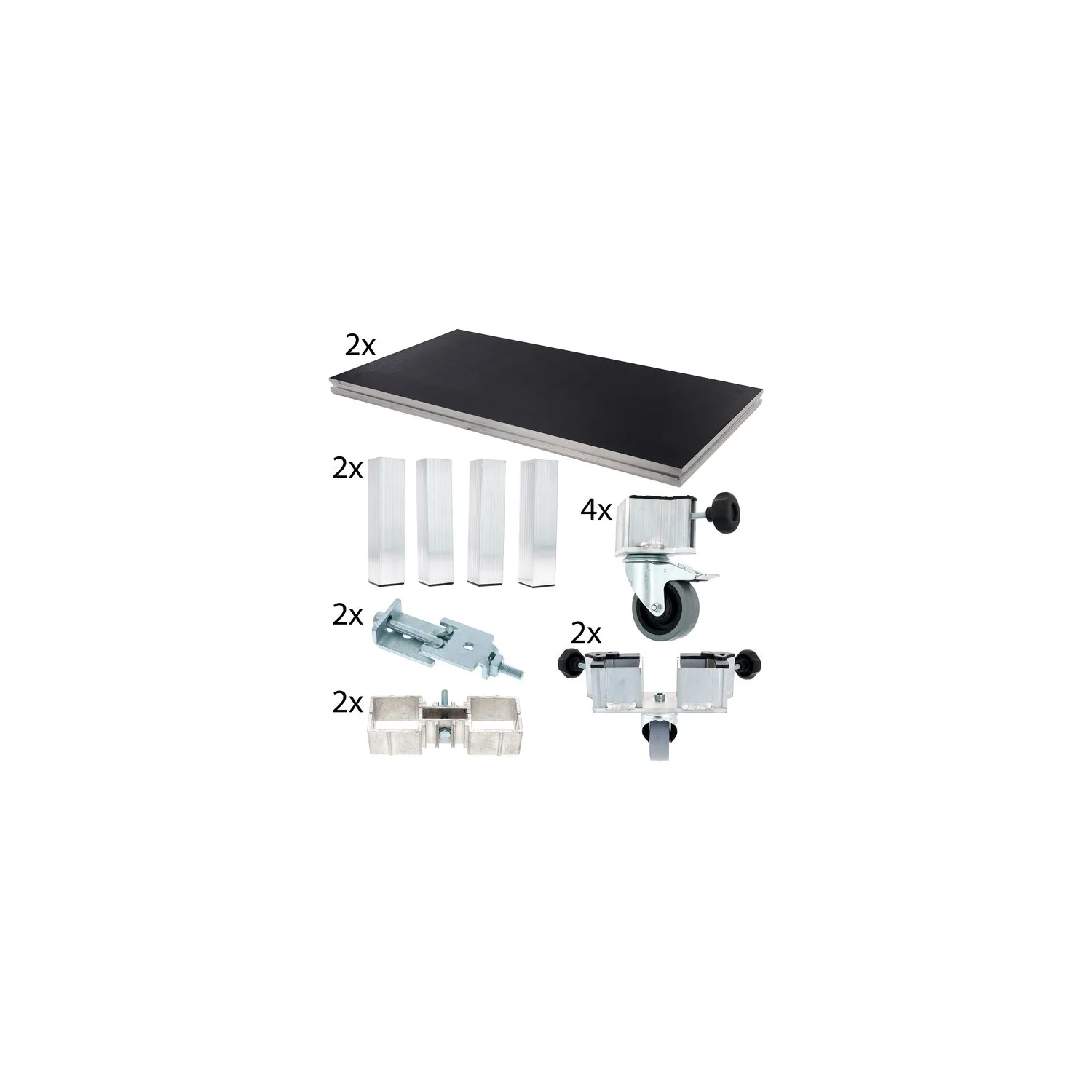 Stairville Tour Stage Drum Riser 2x2 40cm
