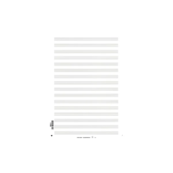 Star Sheet Music Paper DIN A4 10