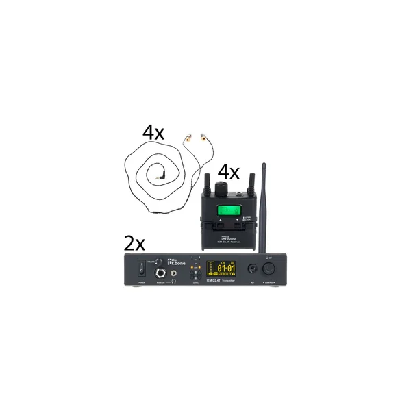 the t.bone IEM D2.4 Quattro Bundle