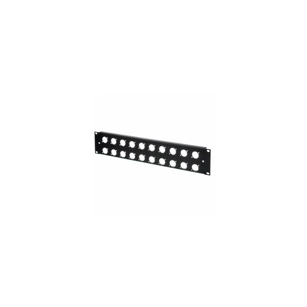 Thon Rack Panel 2U 20XLR 90°