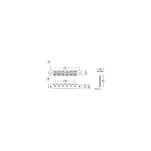 TonePros AVR2P G Tune-O-Matic Bridge