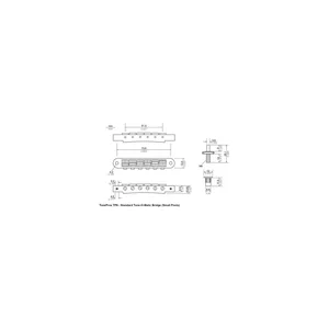 TonePros TP6A C Tune-O-Matic Bridge CH