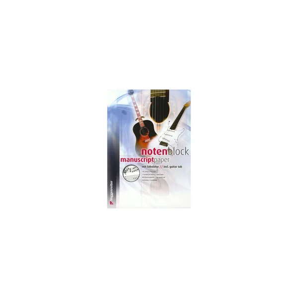 Voggenreiter Notenblock Music Paper Tab A4