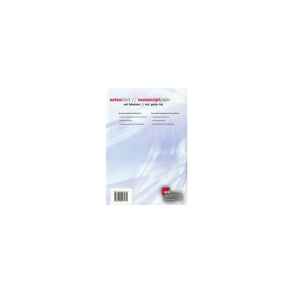 Voggenreiter Notenblock Music Paper Tab A4