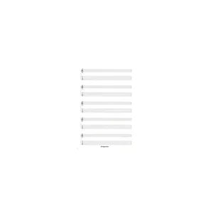 Voggenreiter Notenblock Music Paper Tab A4