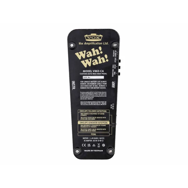 Vox V863-CA Semi-Auto Wah