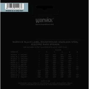 Warwick 40200 M Black Label