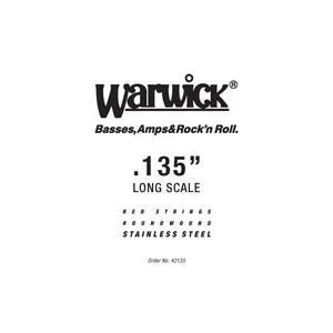 Warwick 42135 Red Strings Single 135