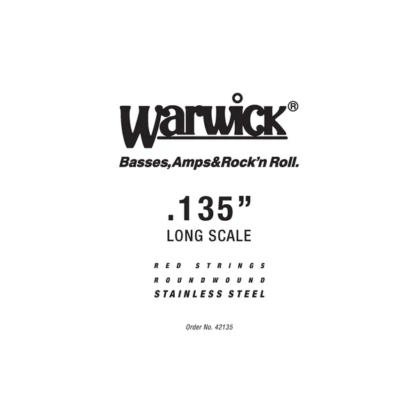 Warwick 42135 Red Strings Single 135