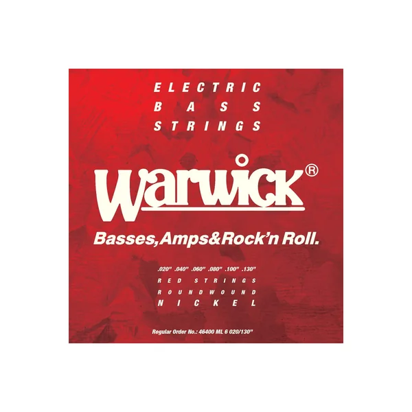 Warwick 46400 ML 6 Red Strings Nickel