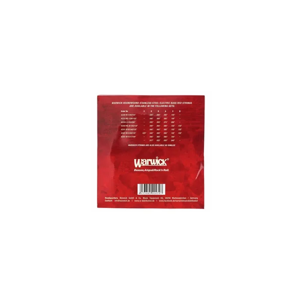 Warwick Red Strings 8 M 017/40-045/100